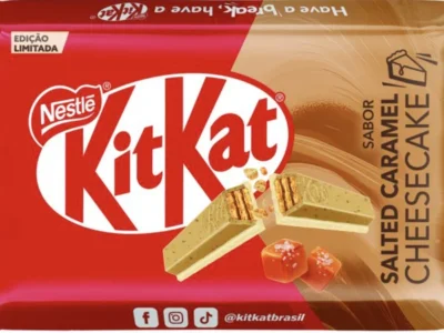 Kit Kat Salted Caramel Cheesecake